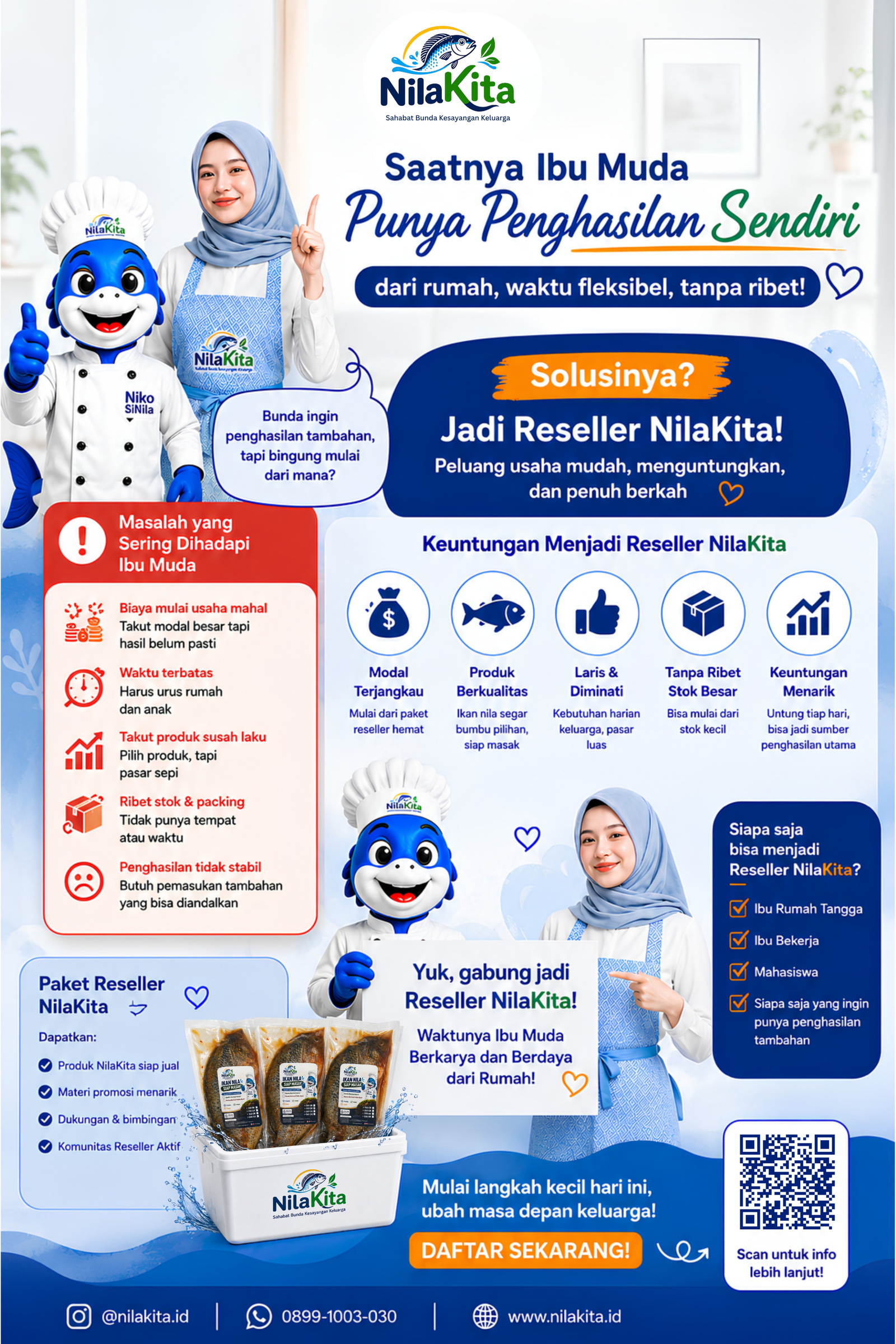 Peluang menjadi reseller NilaKita untuk ibu muda